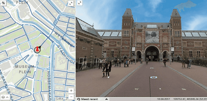 Figure 3: Street-level image from the city of Amsterdam. Credits: Trimble Inc.©